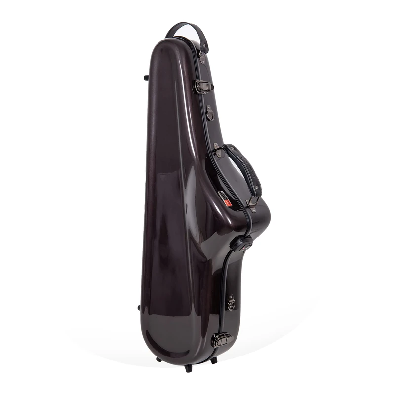 Crossrock Fiberglass Tenor Saxophone Case-Includes Accessory Pocket, Removable Shoulder Straps, TSA Lock-Space Gray (CRF1020TSSG)