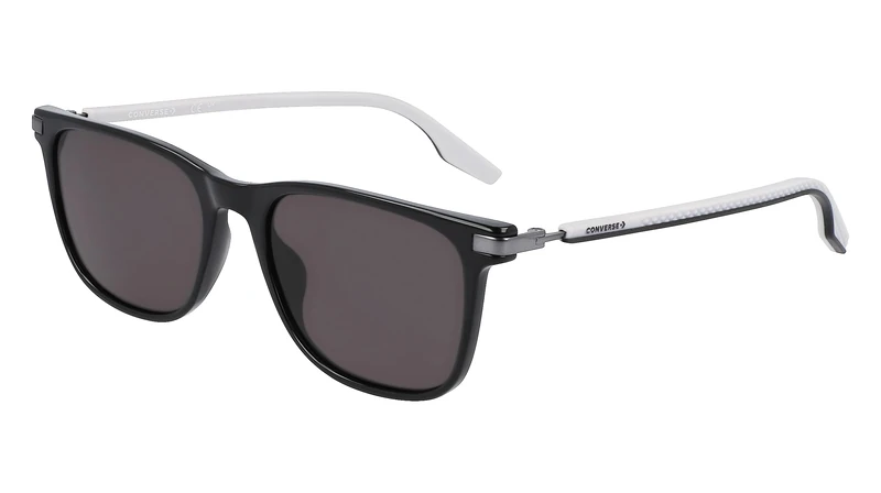 Converse CV544S NORTH END 001 Black Sunglasses Man Iniettato, Modified Rectangle, 55