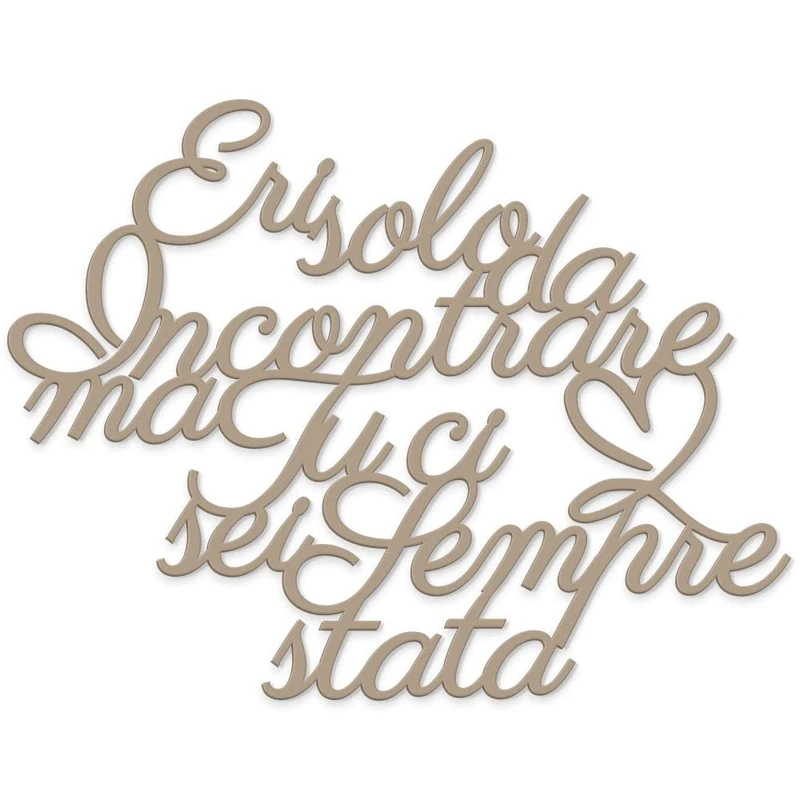 Written Wooden Were Just To Meet - Love Quotation, Gift Idea Decorative Written Handmade Furniture Decoration - Image 1