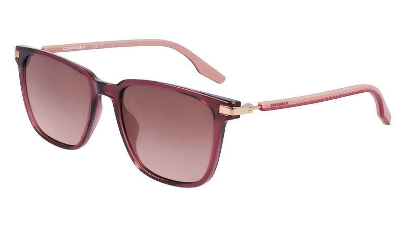 Converse CV543S NORTH END 612 Crystal Cherry Vision Sunglasses Unisex Iniettato, Square, 54
