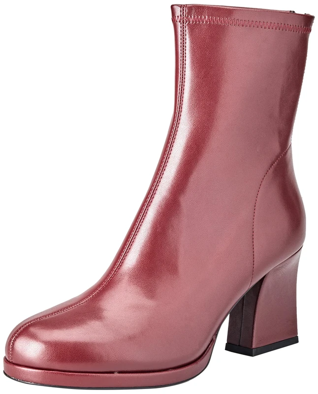 Pinko Women's Jomeli Leatherette Ankle Boots S, Ww5 Intense Currant, 6 UK