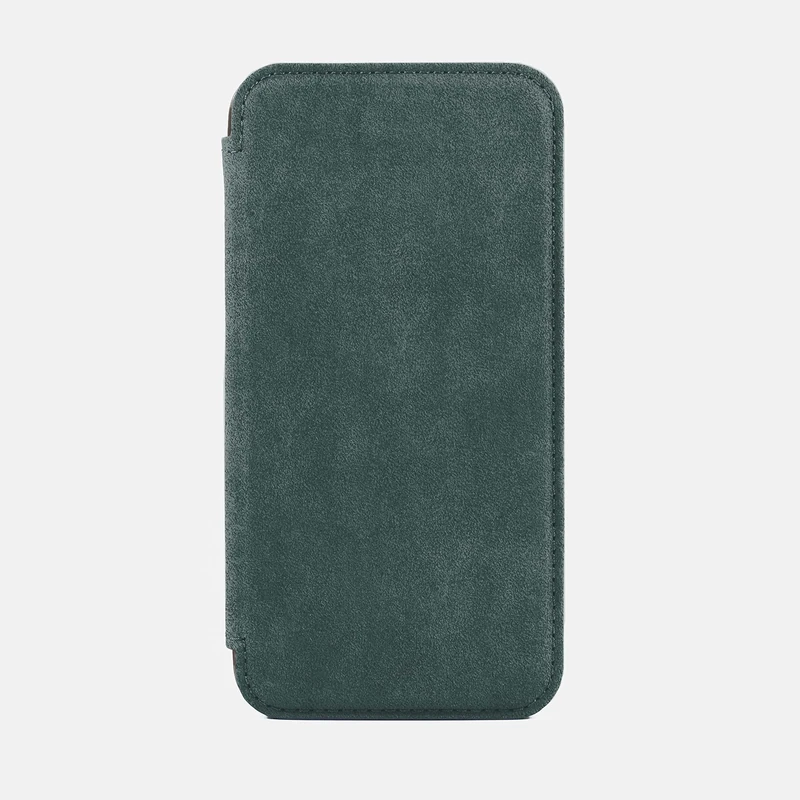 Greenwich BLAKE Folio Case for iPhone 13/14 Compatible with MagSafe - Sage Gunmetal