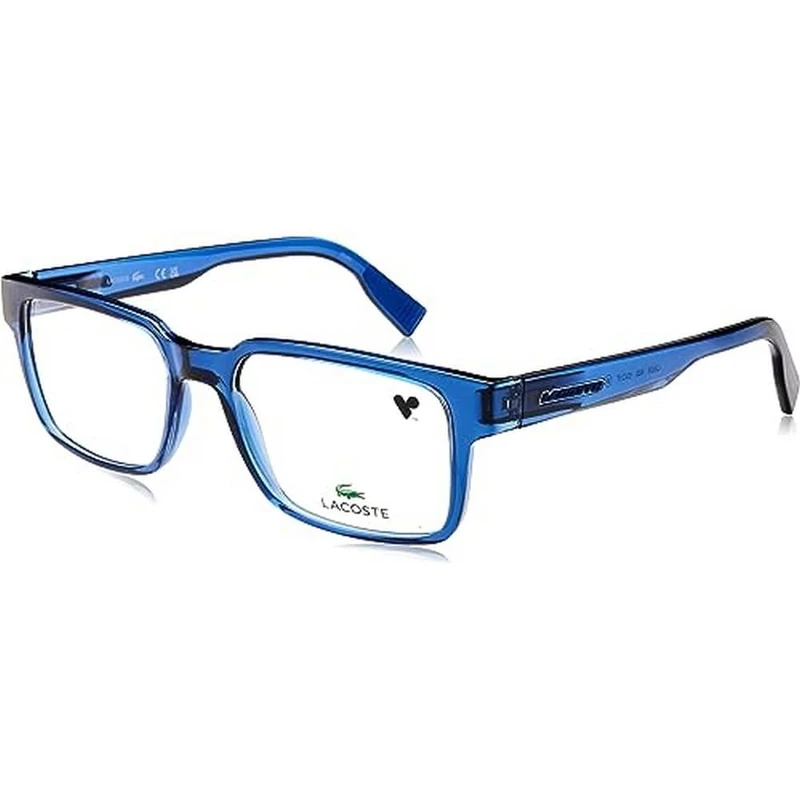 Lacoste L2928 400 Blue Eyewear Man Iniettato, Rectangle, 53