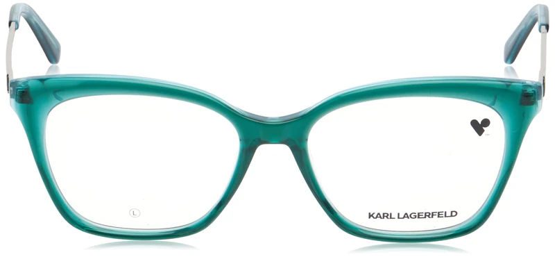 Karl Lagerfeld KL6108 314 Green/Light Green Eyewear Woman Acetato, Modified Rectangle, 54