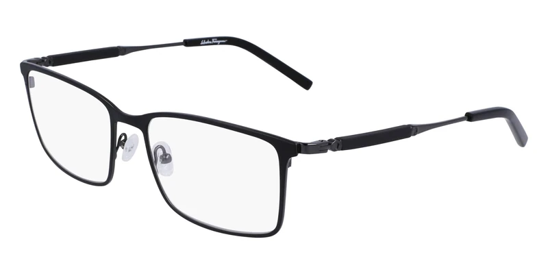 Ferragamo SF2574 SF2574 037 dark ruthenium black Eyewear Unisex Acetate, Standard, 18