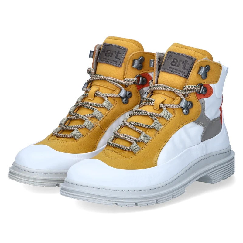 ART Unisex 1896 Birmingham Fashion Boot, White Mustard, 4 UK