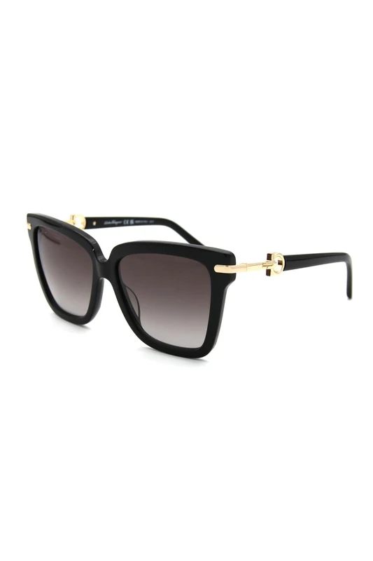 FERRAGAMO SF1085S Eyewear, Black/Gold