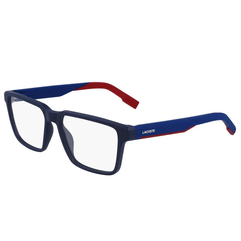 Lacoste L2924 400 Blue Eyewear Man Iniettato, Modified Rectangle, 56