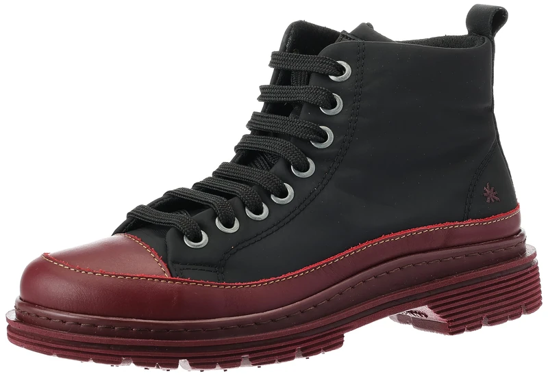 ART Unisex's 1895 Birmingham Fashion Boot, Black, Burgundy, 11.5 UK