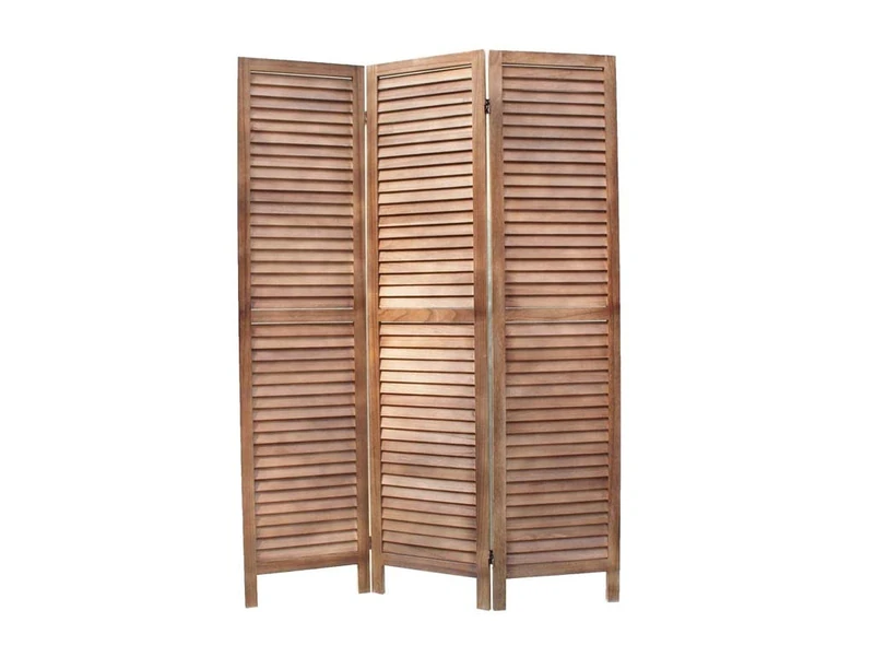 BIOMBO – Room Divider 3 Panels – Clear Wood Screen for Dividing Spaces in the Home (40 x 6 x 170) - Image 1