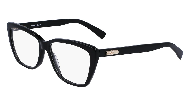 Longchamp LO2705 LO2705 001 black vista Unisex Acetate, Standard, 53