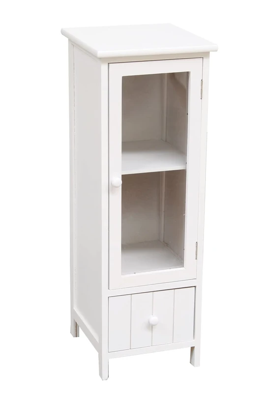 Mimbre Natural Shelving, Wood, White - Image 1