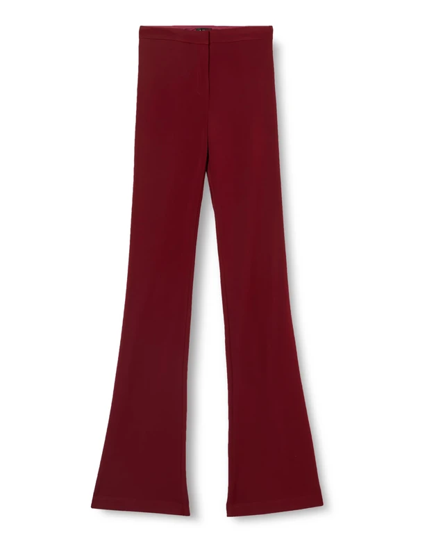 Pinko Women's Carico Pantalone Felpa Cotone Pants, Ww8_Bordeaux-Port Royale, 10
