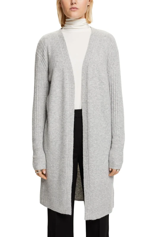 ESPRIT Sweaters Cardigan, Light Grey, S