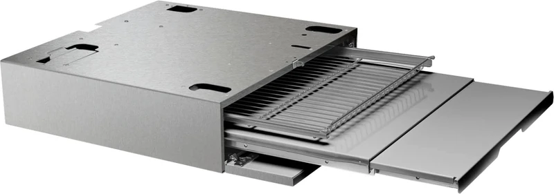 Asko Pull-Out Shelf with Laundry Basket (Connector) for Built-in Washing Machines and dryers HDB1153S, Stainless Steel