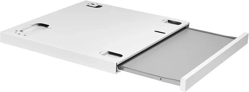Asko Pull-Out Shelf (Connector) for Washing mashines and dryers HSS1053W, Stainless Steel, White