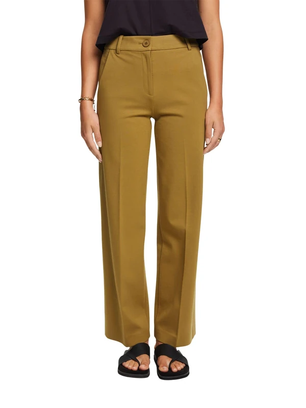 ESPRIT Women's Trousers, 360/Olive, 36W x 32L