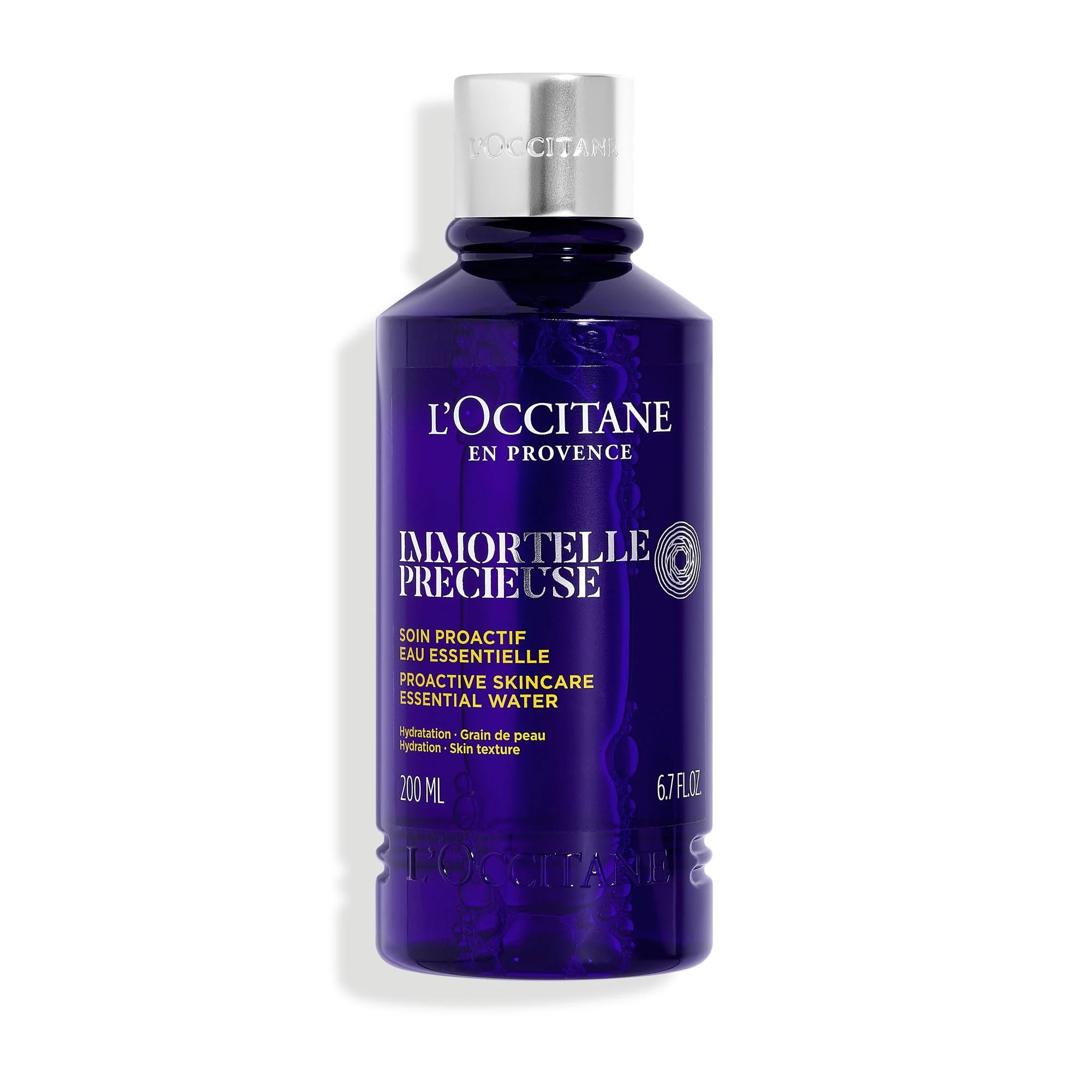 L'OCCITANE Immortelle Precious Essential Water 200ml | Vegan & 97% Readily Biodegradable | Natural Alternative to Retinol | Luxury & Clean Beauty Skin Toner for All Skin Types