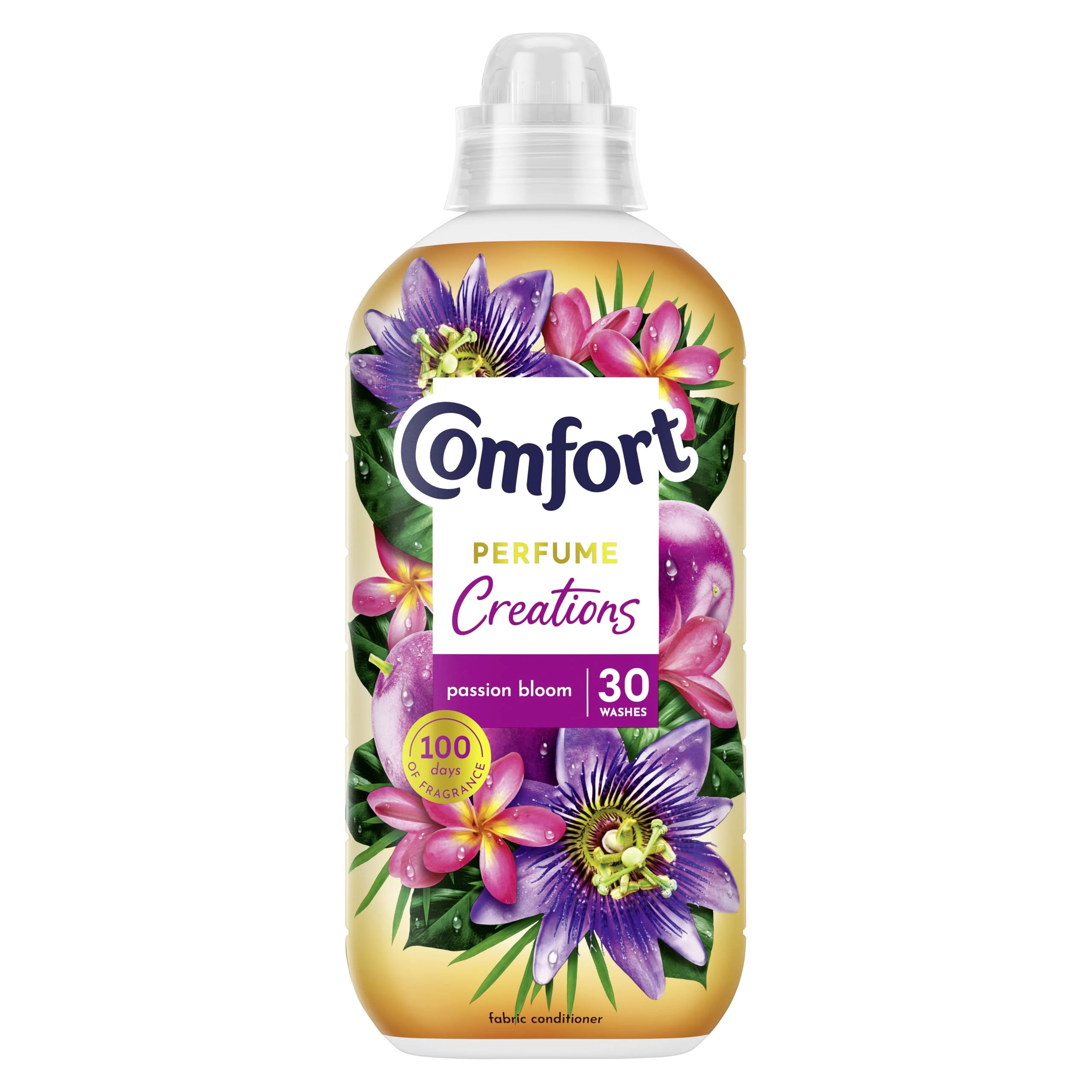Comfort Perfume Creations Passion Bloom Fabric Conditioner Motion-Activated Fragrance Technology 100 Days of Freshness 30 washes (900 ml)