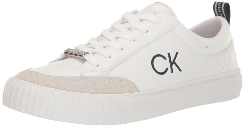 Calvin Klein Women's Lariss Sneaker, White 141, 9 UK