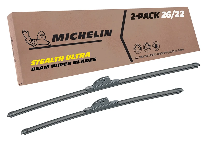 Michelin Stealth Ultra Double Package 26 &22 inch Wiper Blade Fits Select Volvo V70 II/SW (1999/2008) XC90 I (2002-2015) S60 I (2000-2010) (19-2622SUBA)