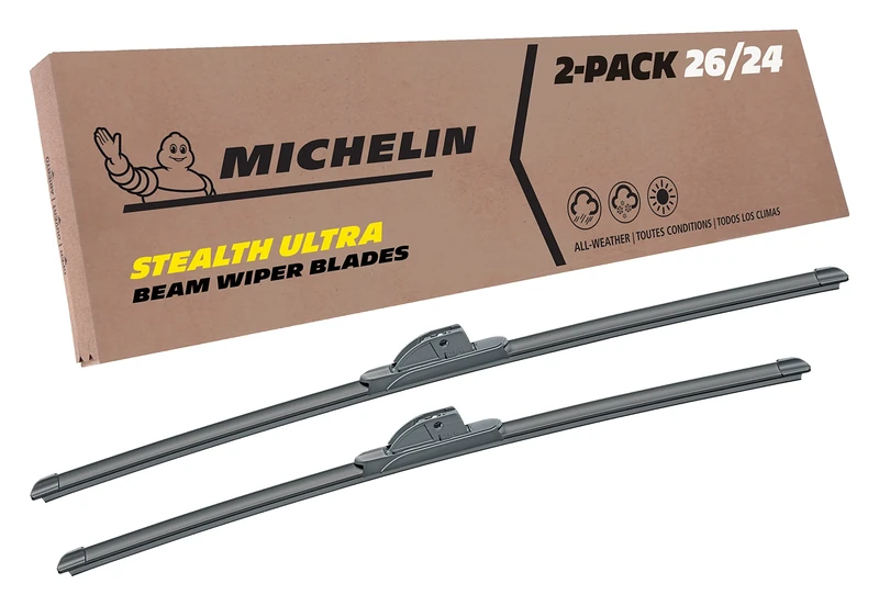 Michelin 19-2624SUBA Stealth Ultra Twin Pack 26 &24 inch Wiper Blade Fits Select Honda, Ford, Buick, Mercedes-Benz, Hyundai, Freightliner, Dodge, Acura, Model Years (2 Pack)