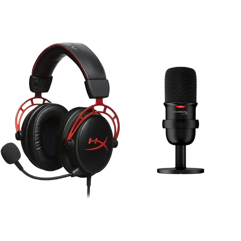 HyperX SoloCast Streaming Microphone Cloud Alpha Gaming Headset