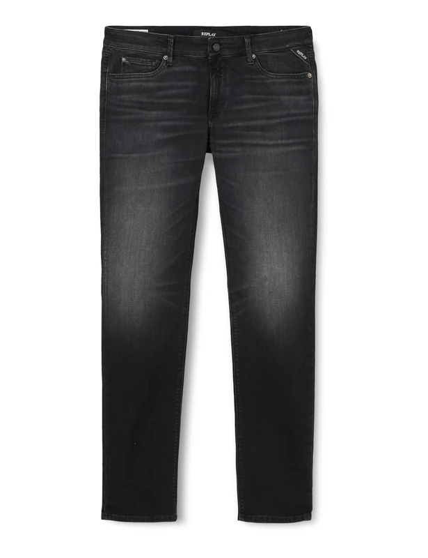 Replay Damen Jeans New Luz Skinny-Fit Bio, Black 098 (Schwarz), 29W / 28L