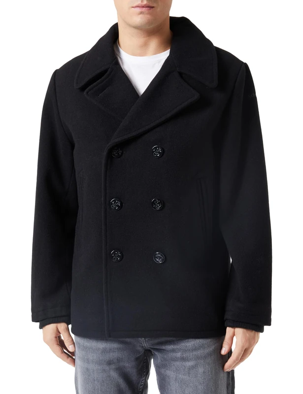 Schott NYC mens seacoat hat, black, XL