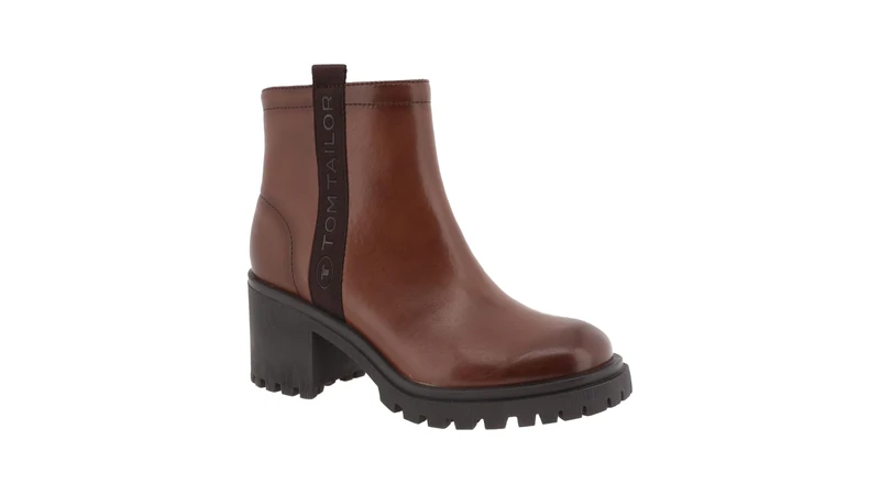 TOM TAILOR Women's 6390440005 Ankle Boots, brown, 8.5 UK