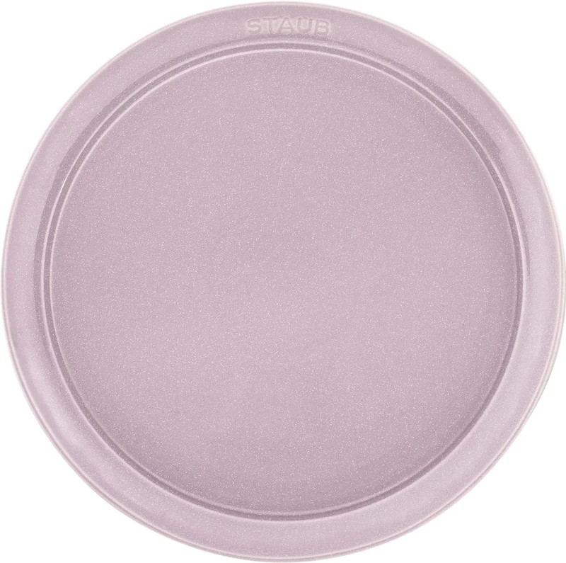 Staub Z1023-895 10.2 Inch Chiffon Rose Ceramic Dinner Plate