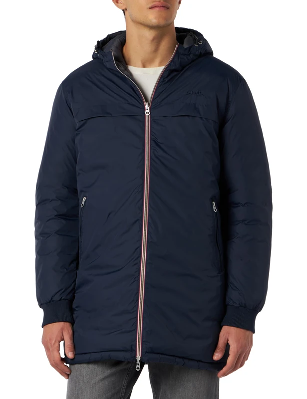Schott NYC Men's RIVERSO2 Jacket - Navy/Anthracite - XXL
