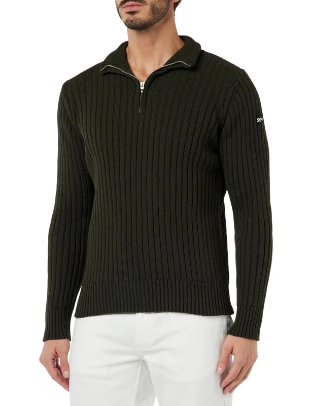 Schott NYC Men's Sweater/Sweater, Dark Khaki, XX-Large