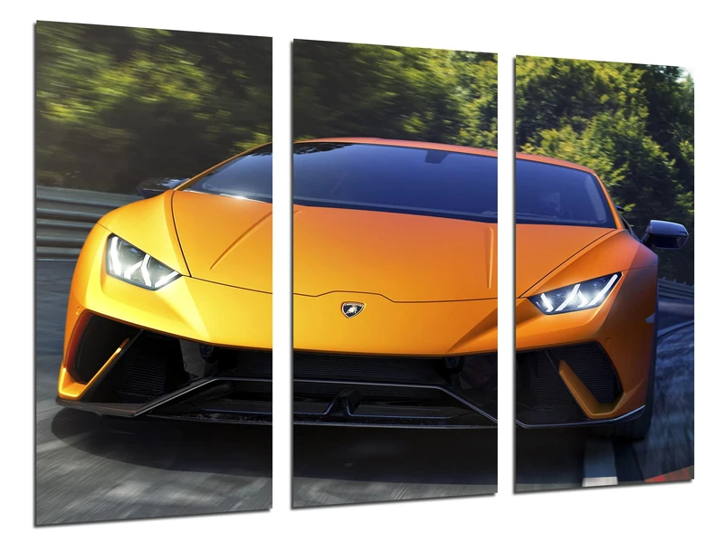 Cuadros Camara Modern Photo Picture Sports Car, Supersport Hurricane Orange, 97 x 62 cm, Ref 27225