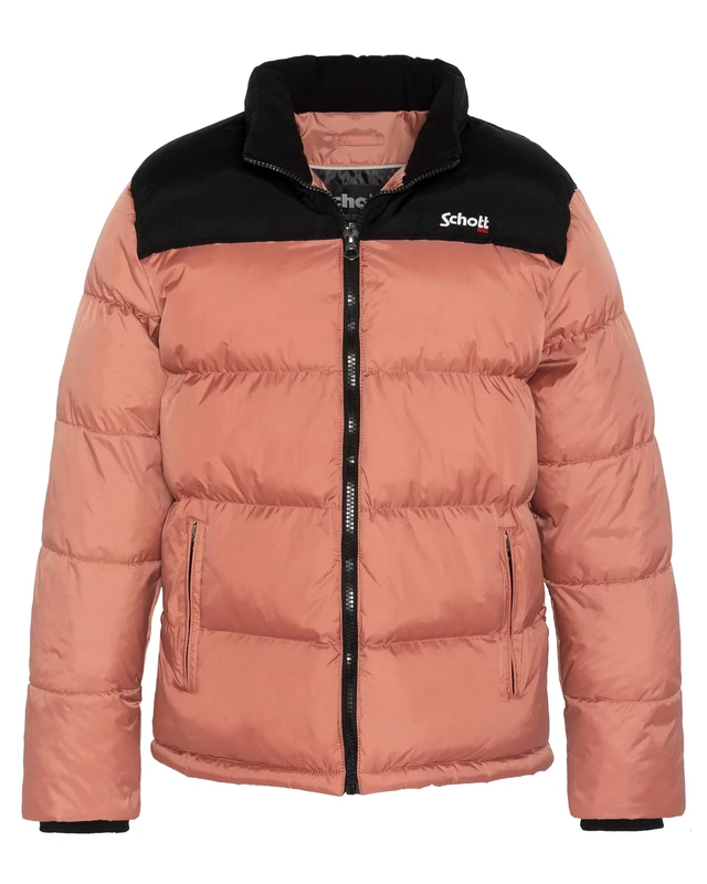 Schott NYC Utah Puffer Jacket, Rosewood, S