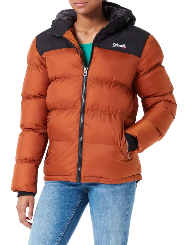 Schott NYC UTAH2 Unisex Jacket, Rust, XS