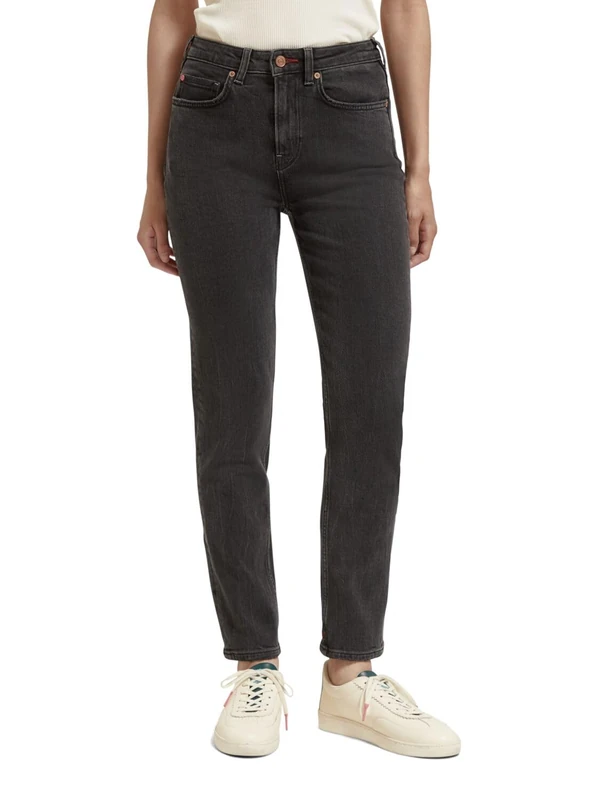 Scotch & Soda Women's High Five Slim Fit Jeans, Midnight Oil, 32W x 32L - Image 1