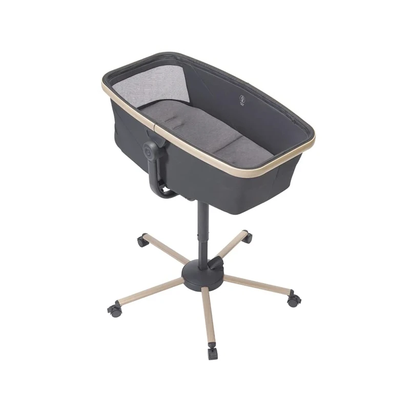 Maxi-Cosi Alba All in 1 Bassinet, Reclining Highchair, 100% Recycled Fabrics, 0 Months - 3 Years (15kg), Combine with Maxi-Cosi Alba Meal Kit, Beyond Graphite
