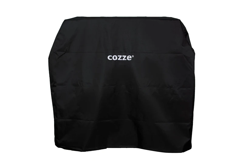 Cozze® Cover 130x66x114cm for Plancha/Grill & Patio, Black & Stainless Steel