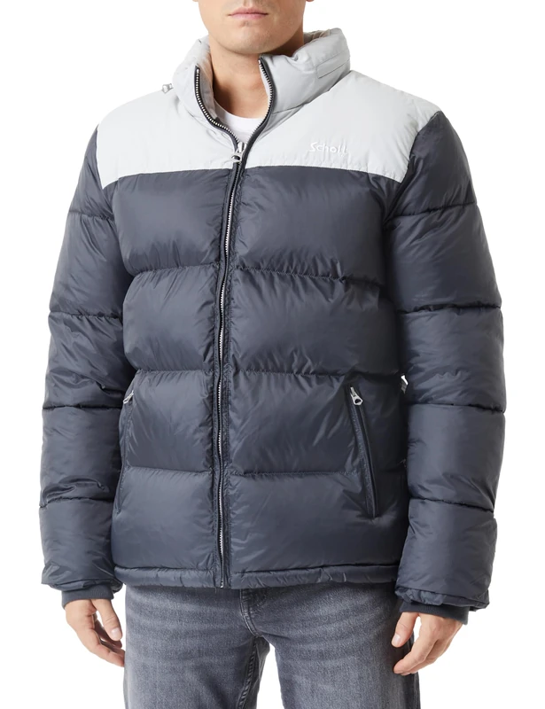 Schott NYC Utahice Puffer Jacket, Charcoal, XXL