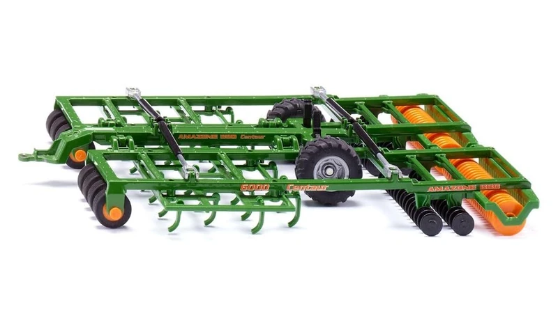 siku 2069, Amazone Centaur, Soil Tillage Machine for Tractors, 1:32, Metal,Plastic, Green, Rotating Packer Rollers, Foldable Frame, Authentic Paint Job - Image 1