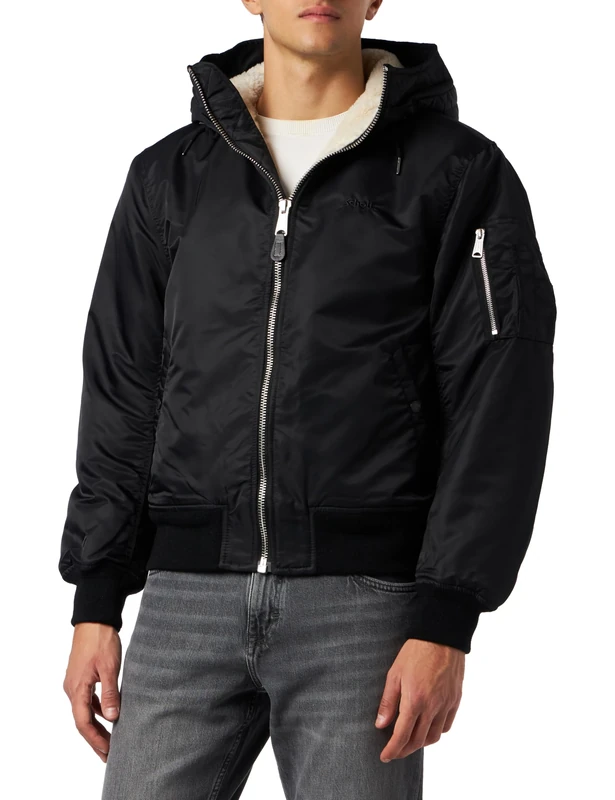 Schott NYC Men's B19rs Jacket, Black, L