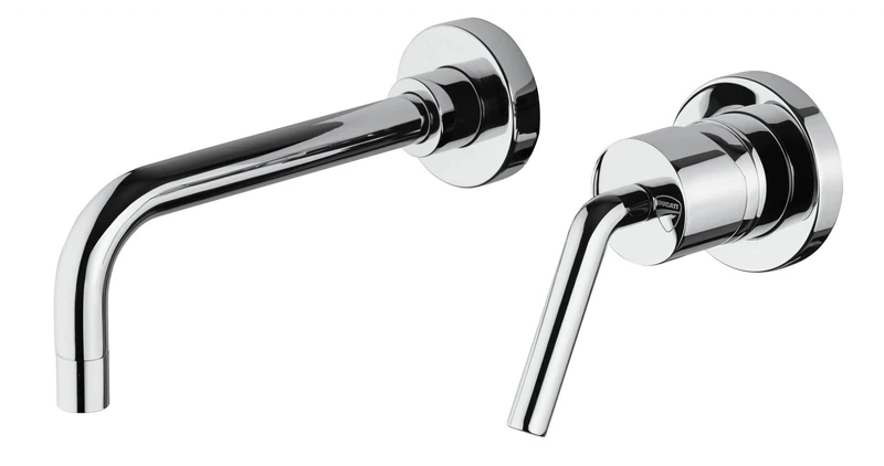 Ducati HD125 Chrome Wall Mounted Washbasin Mixer