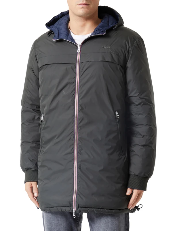 Schott NYC Riverso2 Khaki/Navy Men's Jacket M, Khaki/Navy, M