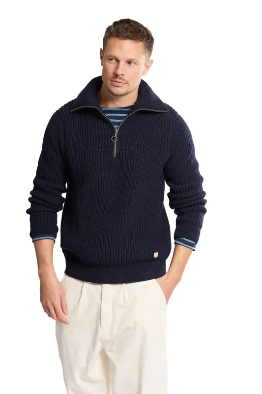 Armor Lux Men's Heritage Trucker Sweater Pullover, Ship, L - Image 1