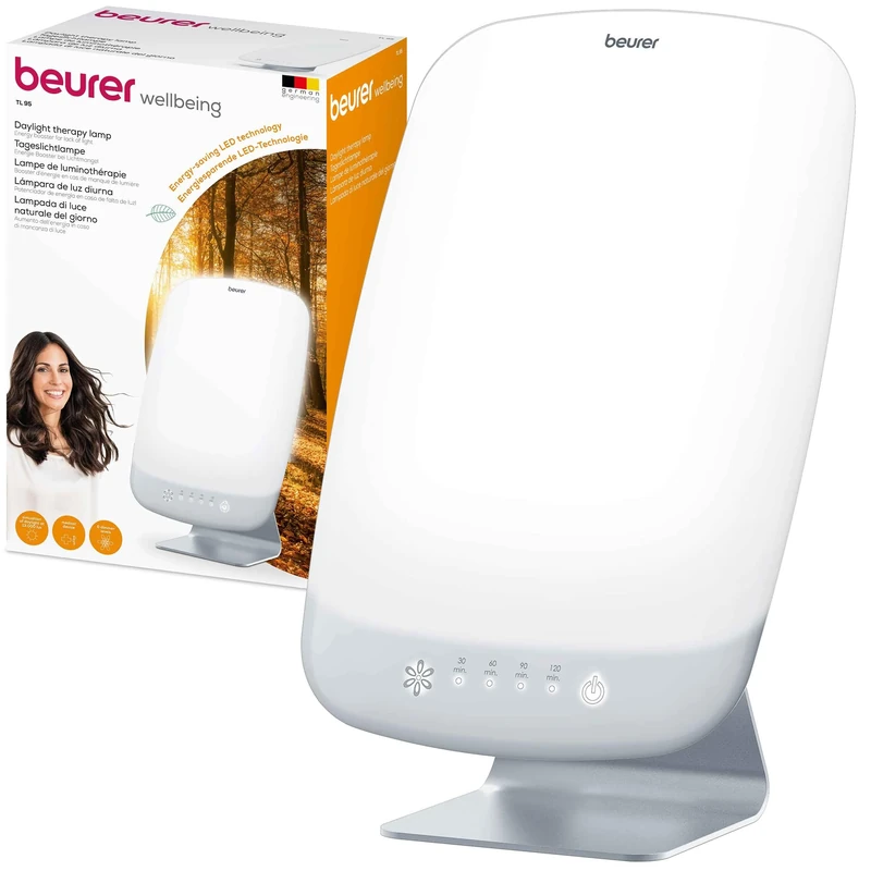 Beurer SAD Lamp TL 95, simulation of daylight, 14,000 lux, medical device, daylight lamp for light deficiency symptoms, SunLike® LED technology, with dimmer