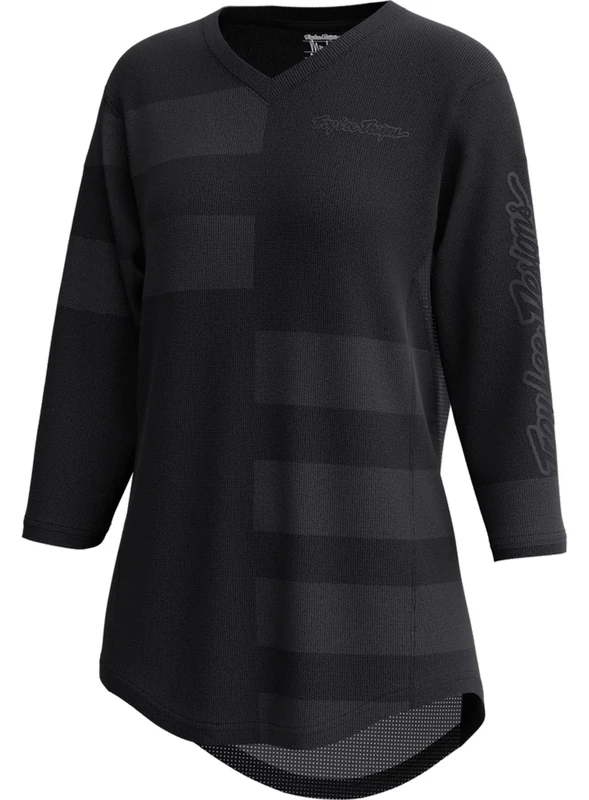 Womens Mischief Jersey Split Stripe Black L