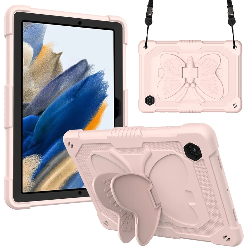 Shockproof Case Galaxy Tab A8 10.5 2022, Rugged Armor Case with Rotating Stand, Protective Cover for Samsung Galaxy Tab A8 SM-X200/SM-X205/SM-X207