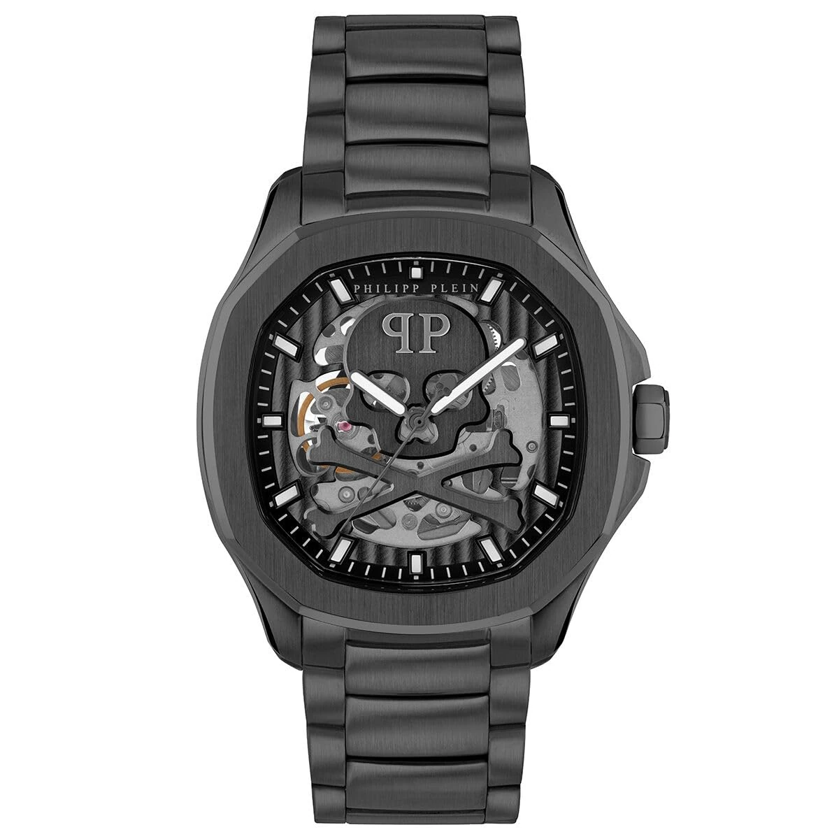 Philipp Plein Men Analogue Automatic Watch $keleton $pectre