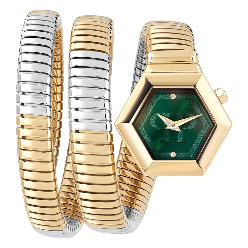 Philipp Plein Women Analogue Quartz Watch $Nake Hexagon - Image 1